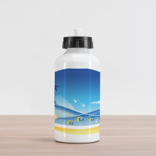 Tropic Cartoon Sea Aluminum Water Bottle