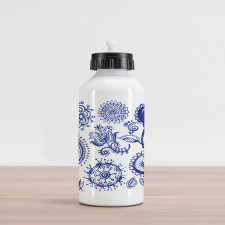 Watercolor Mandala Aluminum Water Bottle