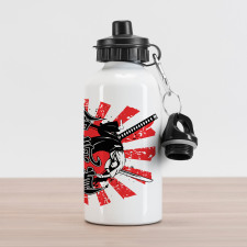 Aikido Samurai Fight Aluminum Water Bottle