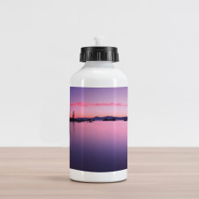 Hazy Calm Lake Tahoe Aluminum Water Bottle