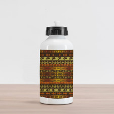 Geometric Indigenous Art Aluminum Water Bottle