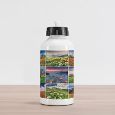 Summer Landscapes Rural Aluminum Water Bottle