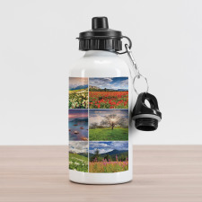 Summer Landscapes Rural Aluminum Water Bottle