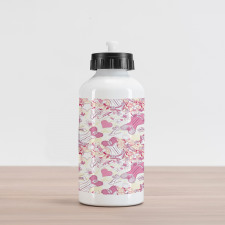 Vintage and Feminine Aluminum Water Bottle