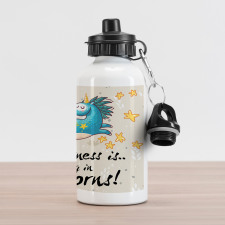 Words Happiness Kids Aluminum Water Bottle