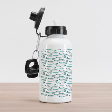 Watercolor Marine Animal Aluminum Water Bottle