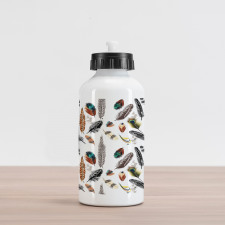 Vivid Feathers Vivid Art Aluminum Water Bottle