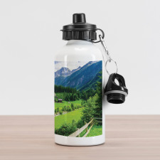 Alpine Scenery Pastoral Aluminum Water Bottle