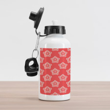 Floral Victorian Shapes Aluminum Water Bottle