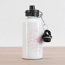 Pink Blossom Flower Aluminum Water Bottle