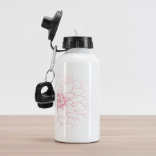 Pink Blossom Flower Aluminum Water Bottle