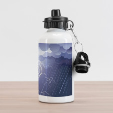 Thunderstorm Dark Clouds Aluminum Water Bottle