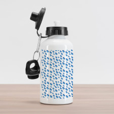 Raindrops Aquatic Fall Aluminum Water Bottle