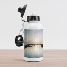 Sinking Boat Sunset Aluminum Water Bottle