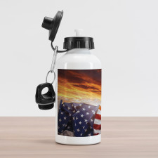 Sunset and Horizon Aluminum Water Bottle