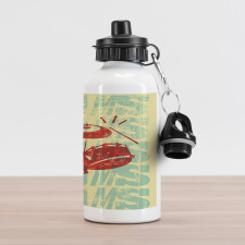 Groovy Rock Music Vibe Aluminum Water Bottle