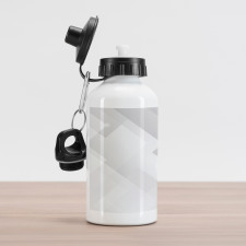 Perspective Stripes Aluminum Water Bottle