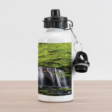 Rock Tree in Waterfall Aluminum Water Bottle