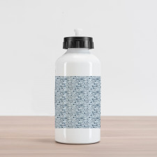 Sketch of Sea Animals Aluminum Water Bottle