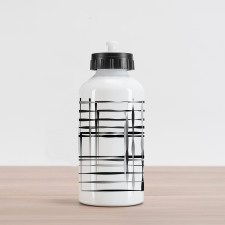 Abstract Art Geometric Aluminum Water Bottle