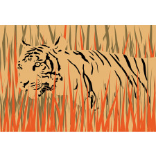 Tiger Jungle Aluminum Water Bottle