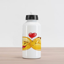 Romantic Flirty Love Mood Aluminum Water Bottle