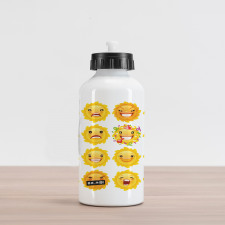 Smile Surprise Angry Mood Aluminum Water Bottle