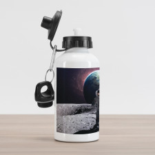 Brace Astronaut Cosmos Aluminum Water Bottle