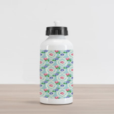 Baroque Colored Roses Aluminum Water Bottle