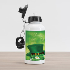 Lucky Shamrock Aluminum Water Bottle