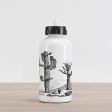 Sketchy Mexican View Aluminum Water Bottle