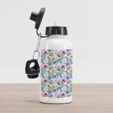 Desert Sand Wild Flowers Aluminum Water Bottle