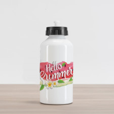 Summer Welcome Words Aluminum Water Bottle