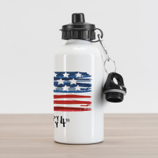 US Flag Aluminum Water Bottle