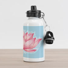 Gardening Lotus Flower Aluminum Water Bottle