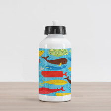 Deep Ocean Animals Aluminum Water Bottle