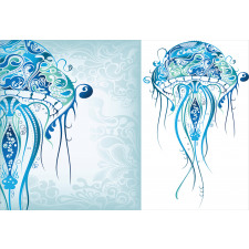 Ocean Jellyfish Paisley Aluminum Water Bottle