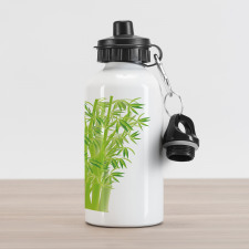 Bamboo Stems with Leaves Aluminum Water Bottle