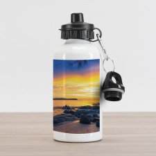 Horizon Sky Beach View Aluminum Water Bottle