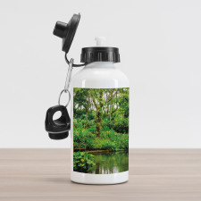 Wild Exotic Forest Pier Aluminum Water Bottle