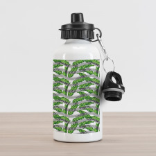 Banana Leaves Design Aluminum Water Bottle