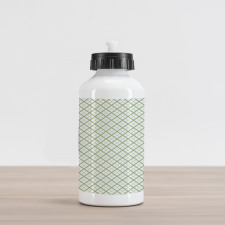 Retro Square Shapes Tile Aluminum Water Bottle