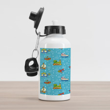 Cartoon Style Toy Aluminum Water Bottle