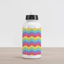 Colorful Vivid Chevron Aluminum Water Bottle