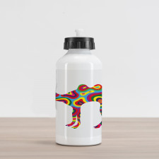 Abstract Camel Aluminum Water Bottle