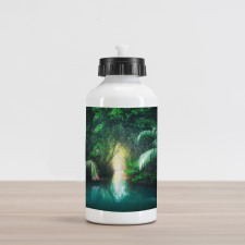 Mangrove Rainforest Lake Aluminum Water Bottle