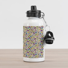 Ocean Creatures Shells Aluminum Water Bottle