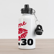 30th Birthday Kiss Aluminum Water Bottle