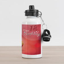 Cupcake Candles 18 Aluminum Water Bottle