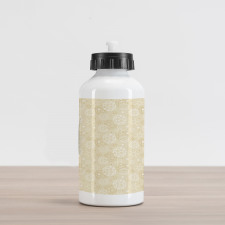 Science Molecule Motif Aluminum Water Bottle